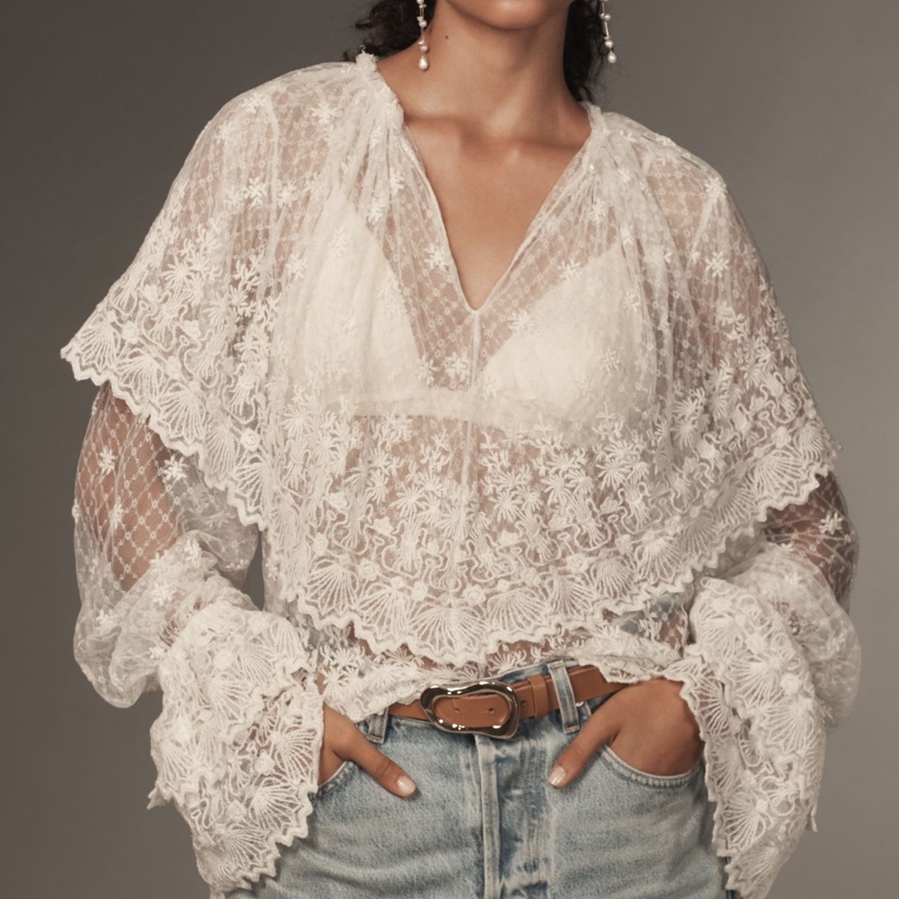 Forever That Girl White Lace Blouse